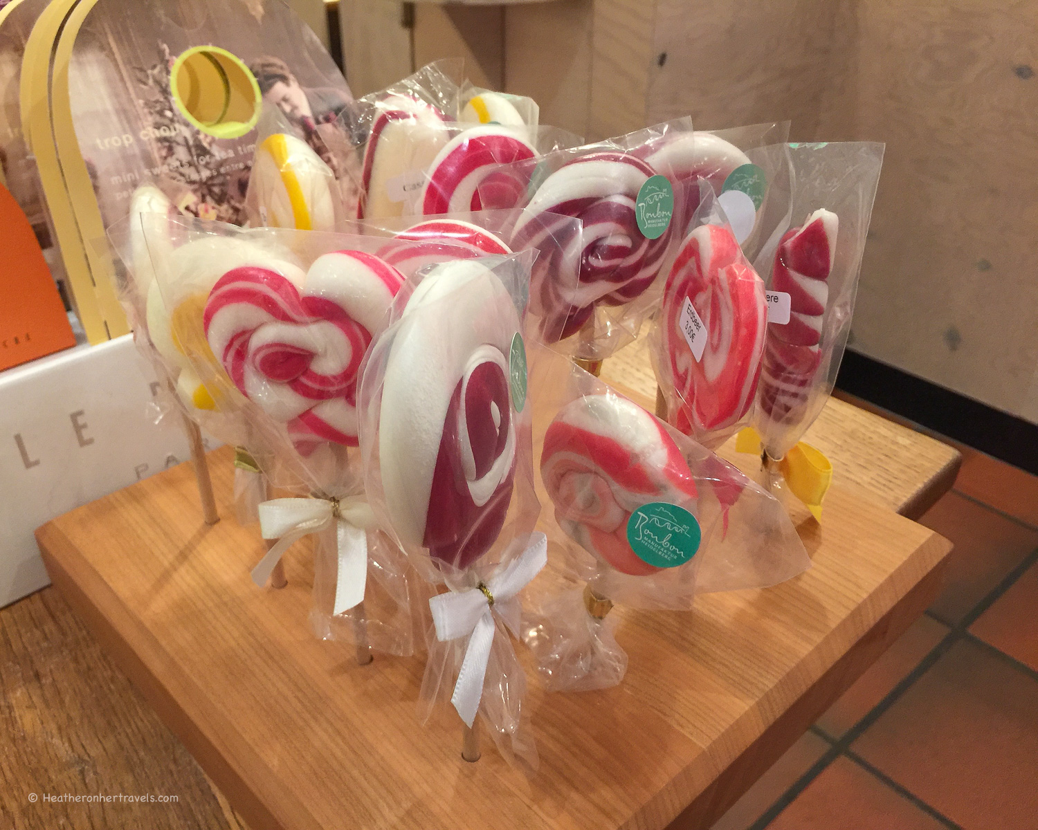 Lollipops at the BonBon shop Heidelberg