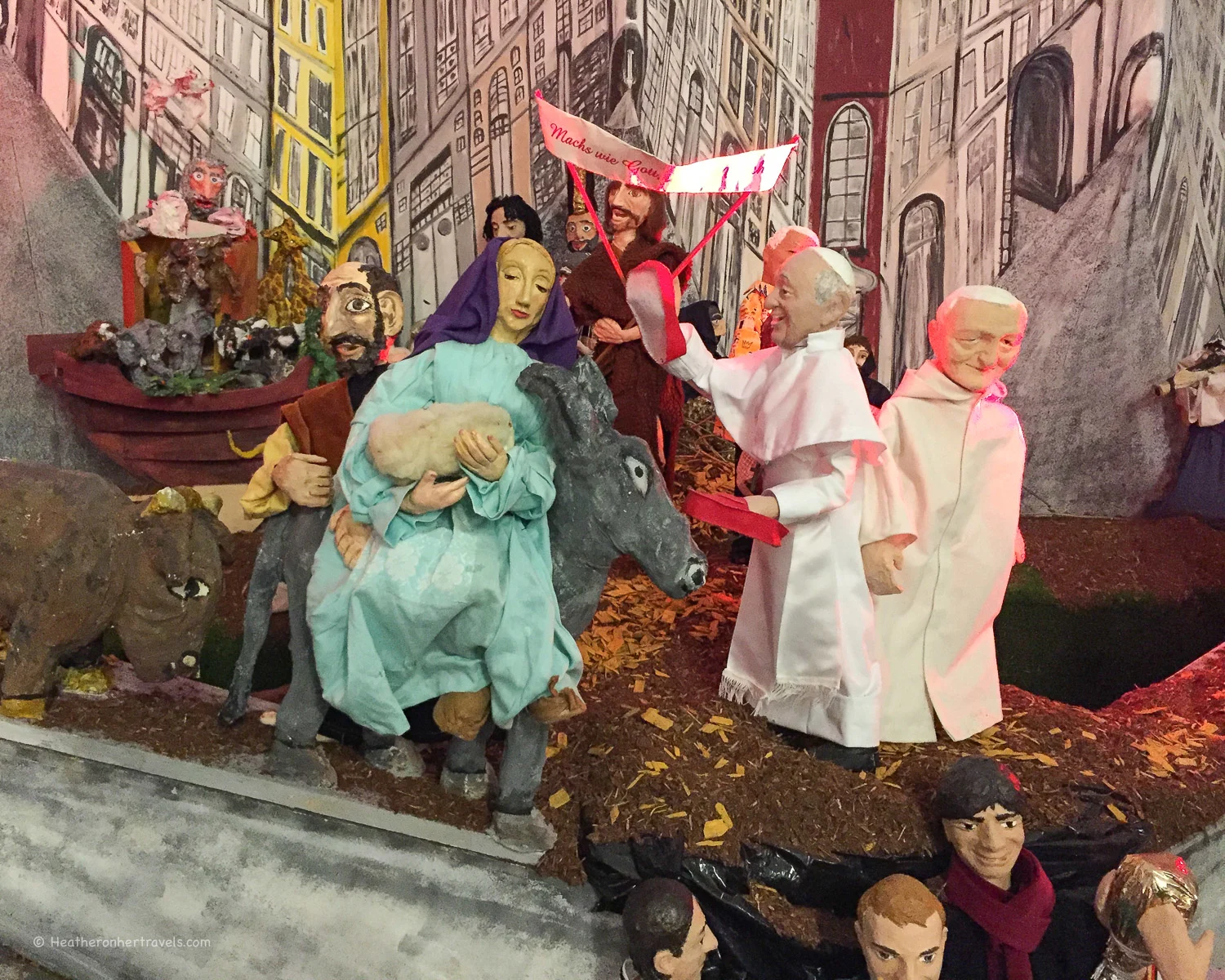 Nativity scene at Jesuit Church Heidelberg