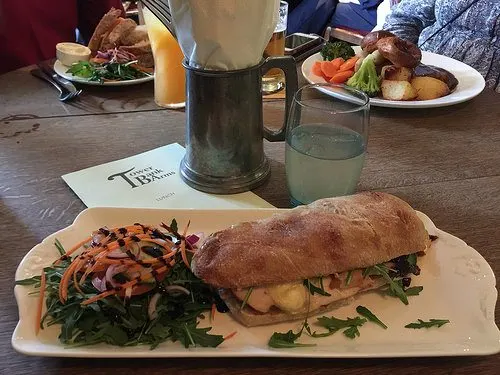 Lunch at the Tower Bank Arms Photo: Heatheronhertravels.com