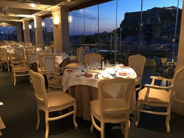 Electra Palace roofgarden restaurant in Athens Photo: Heatheronhertravels.com