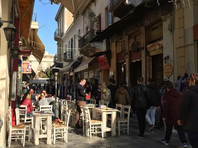 Restaurants of Plaka in Athens Photo: Heatheronhertravels.com