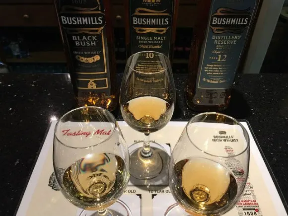 Bushmills Whiskey tasting Heatheronhertravels.com