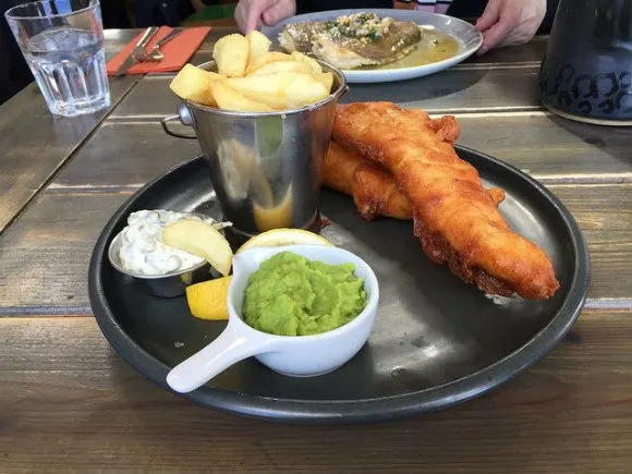 Fish and chips at Harry's Shack at Portstewart Heatheronhertravels.com