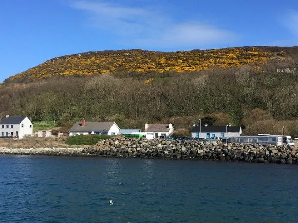 Arriving by ferry to Rathlin Island Heatheronhertravels.com