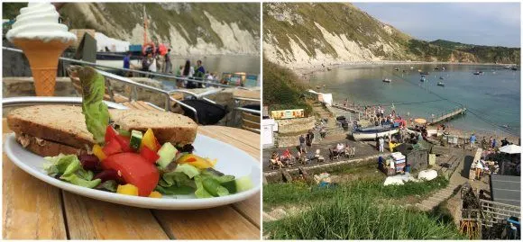 Crab sandwich at Lulworth Cove Photo: Heatheronhertravels.com