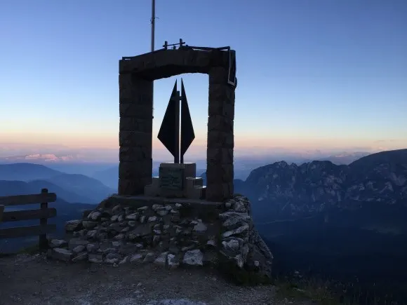 Sunset in South Tyrol at Kolnerhutte