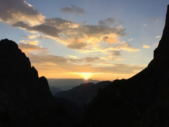 Sunset in the Dolomites