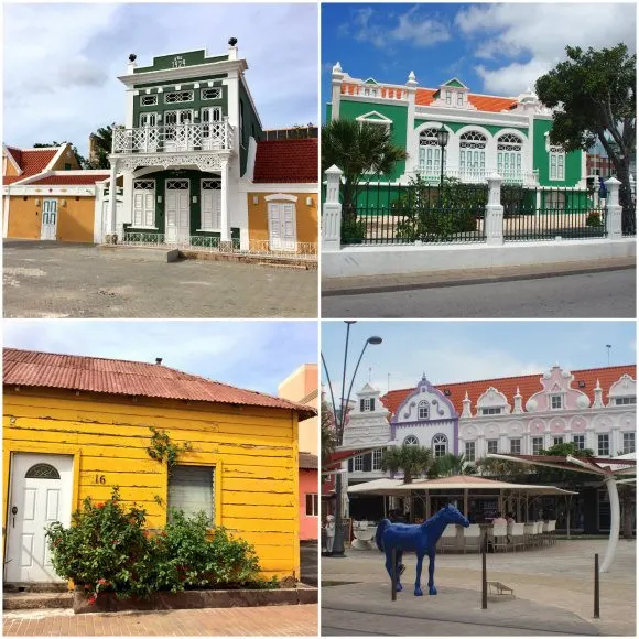 Aruba Houses - Colourful buildings in Aruba