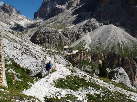 Hiking in the Dolomites Photo: Heatheronhertravels.com