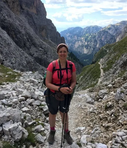 Hiking in the Dolomites Photo: Heatheronhertravels.com