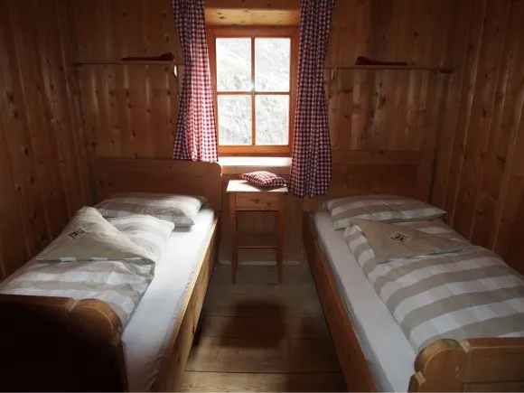 Our bedroom at Rifugio Bergamo Photo: Heatheronhertravels.com