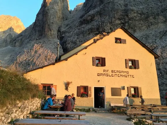 Rifugio Bergamo in South Tyrol Photo: Heatheronhertravels.com