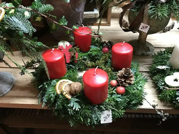 Advent Wreath in Coburg, Germany Photo: Heatheronhertravels.com