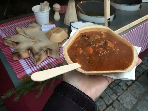 Food in the Christmas market at Coburg Photo: Heatheronhertravels.com