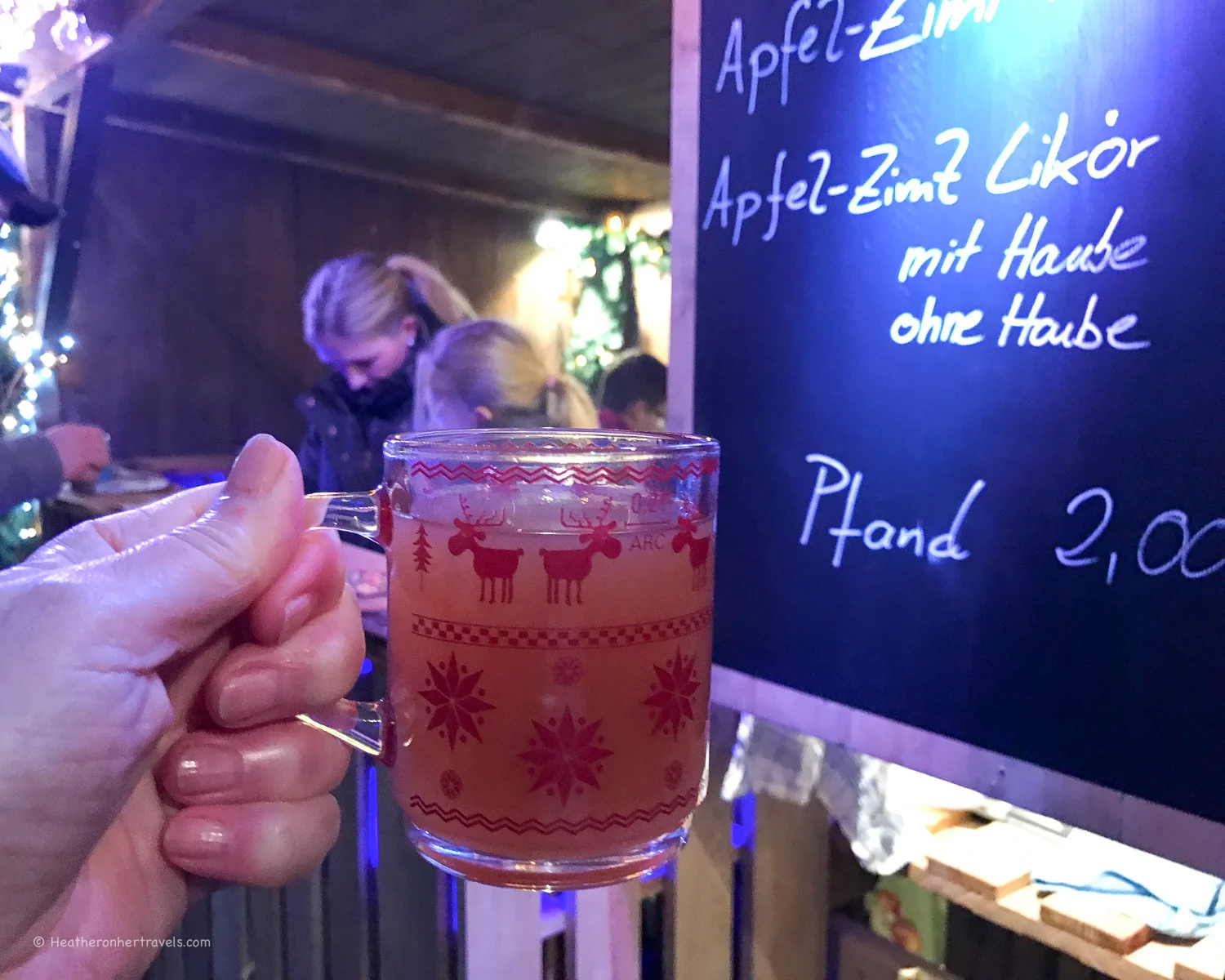 Gluhwein to drink at the Christmas markets in Coburg