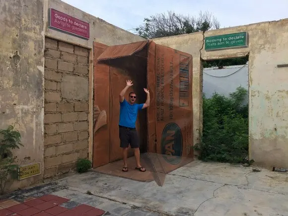 Caribbean StreetArt in San Nicholas, Aruba - Pan Box by Leon Keer of Netherlands Photo: Heatheronhertravels.com