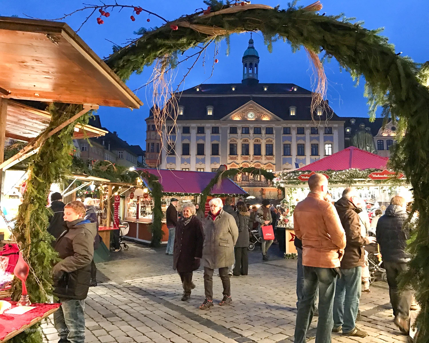 The Christmas market in Coburg, Germany