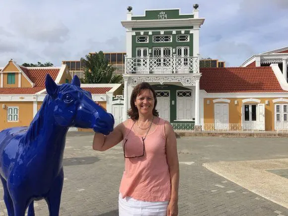 At the archaeology museum in Aruba Photo: Heatheronhertravels.com