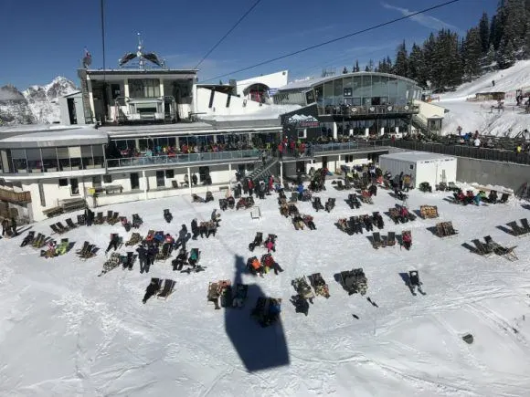 View from the cable car to Harmelekopf