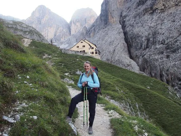 Hiking from Rifugio Bergamo in South Tyrol