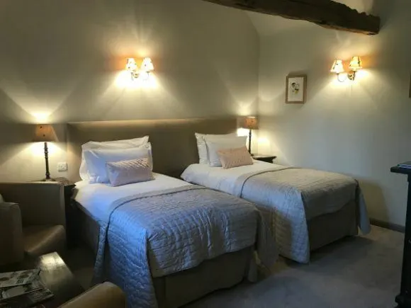 Bedroom at Halfway Bridge Inn in Sussex photo" Heatheronhertravels.com