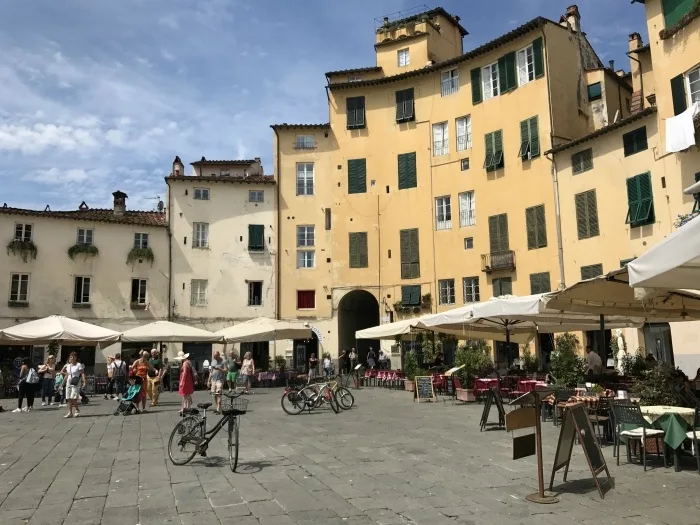 The Roman ampitheatre in Lucca Photo: Heatheronhertravels.com