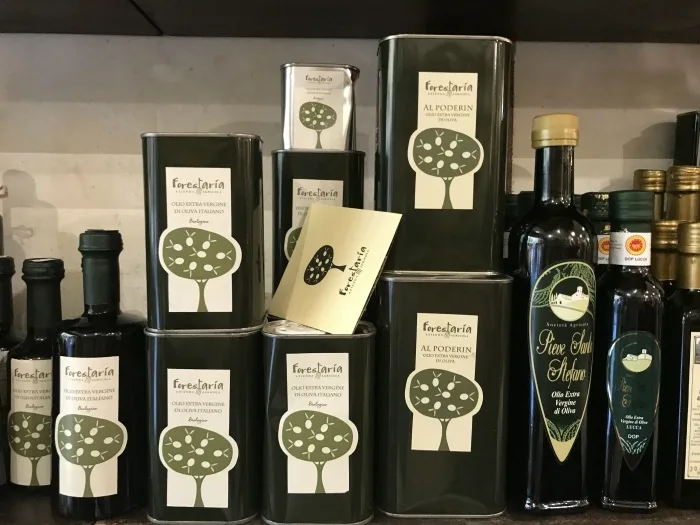 Tuscan olive oil in Lucca Photo: Heatheronhertravels.com