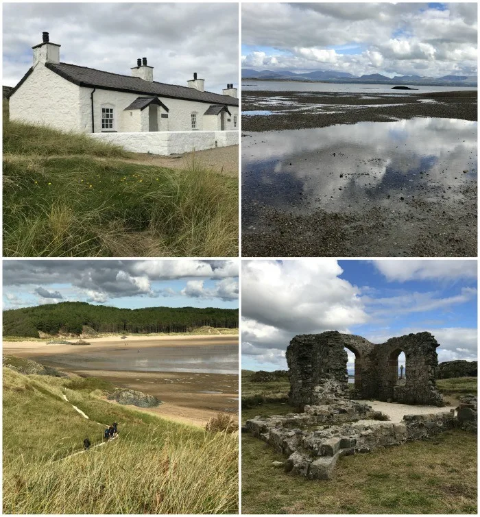 Walking to Ynys Llanddwyn in Anglesey