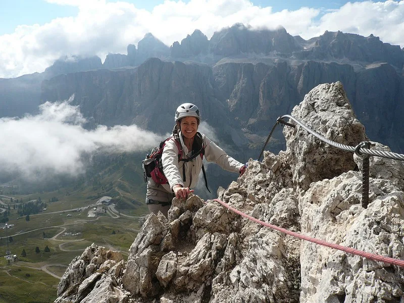 Via Ferrata in South Tyrol Photo: Heatheronhertravels.com