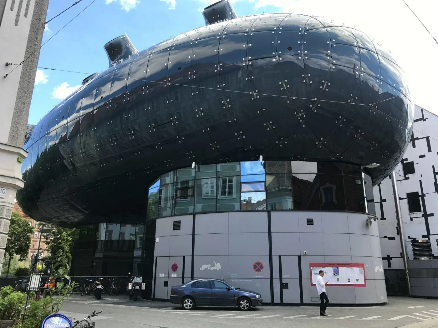 Kunsthaus the friendly alien in Graz Photo: Heatheronhertravels.com