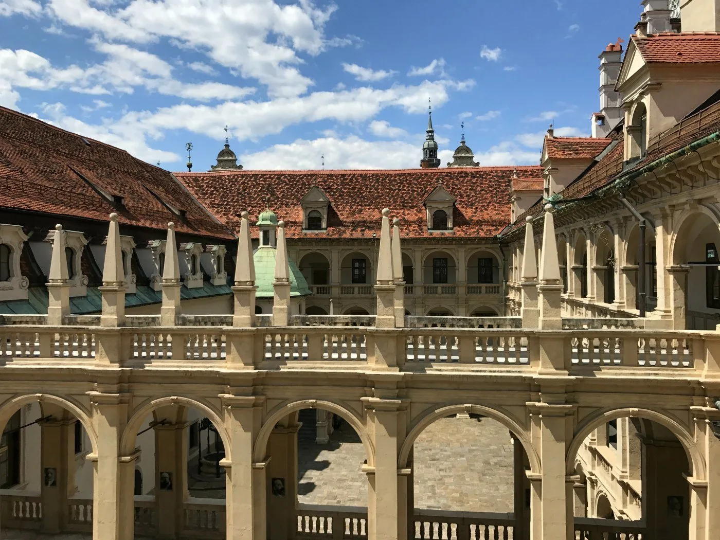 Landhaus courtyard in Graz Heatheronhertravels.com