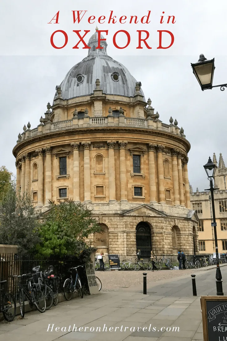 Read about a weekend in Oxford, England