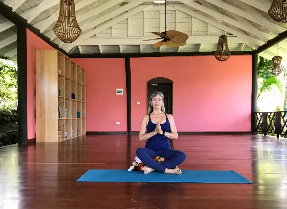 Yoga class at East Winds St Lucia Photo Heatheronhertravels.com