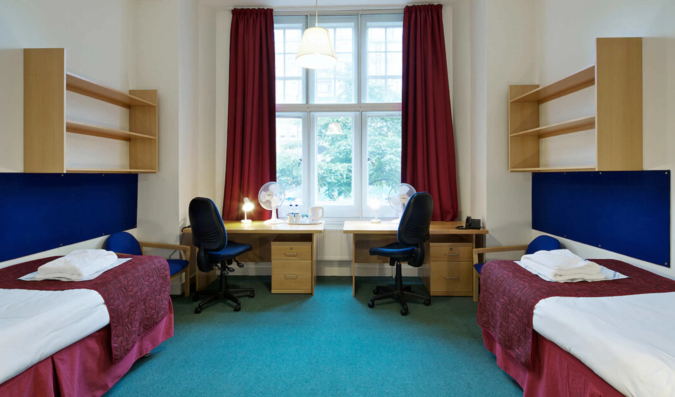 Summer accommodation in London - twin bed room at Beit Hall