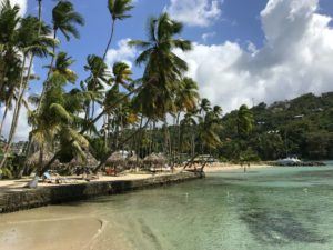 Marigot Bay beach on St Lucia Photo Heatheronhertravels.com