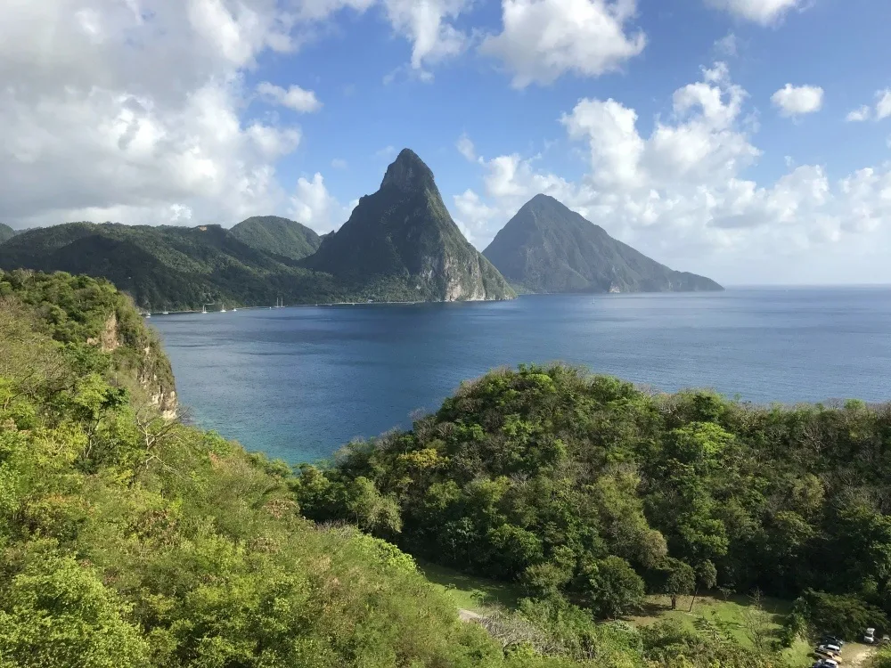 St Lucia volcano - the Pitons photo Heatheronhertravels.com