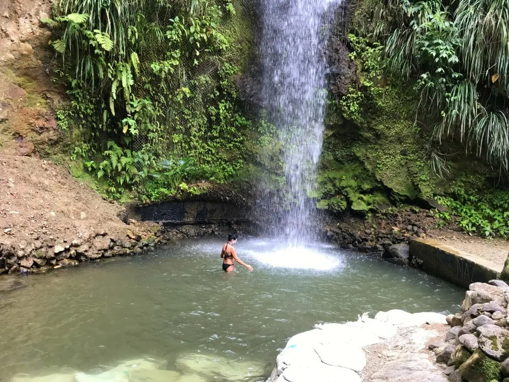 Caribbean waterfalls in St Lucia - Toraille Waterfall Photo Heatheronhertravels.com