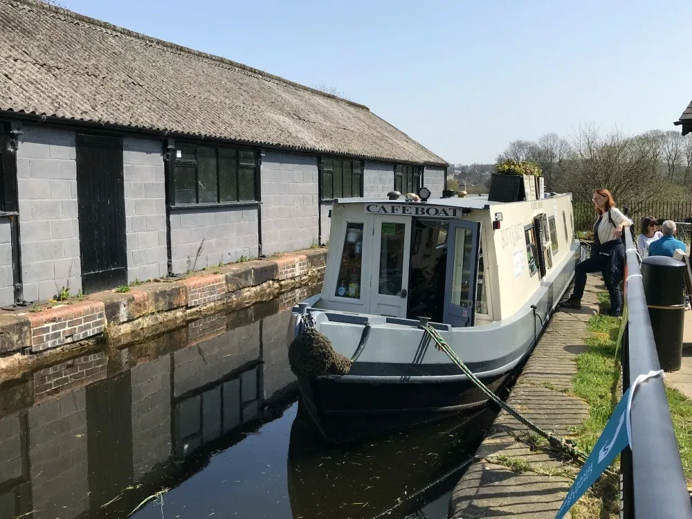 Cafe boat in North East Wales