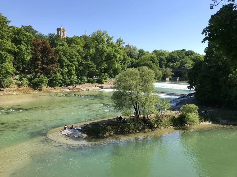 River Isar in Munich Photo Heatheronhertravels.com