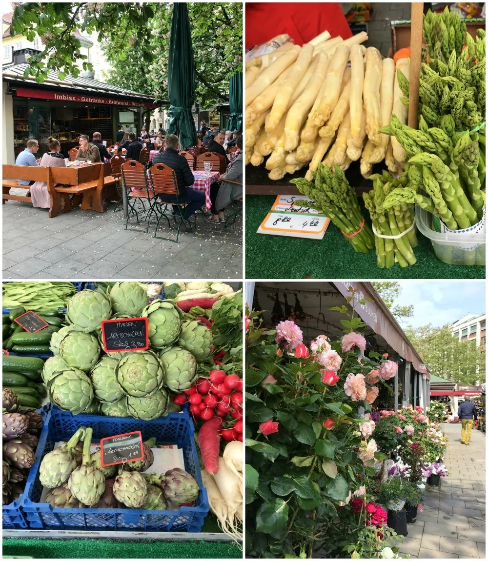 Viktualienmarkt in Munich Photo Heatheronhertravels.com