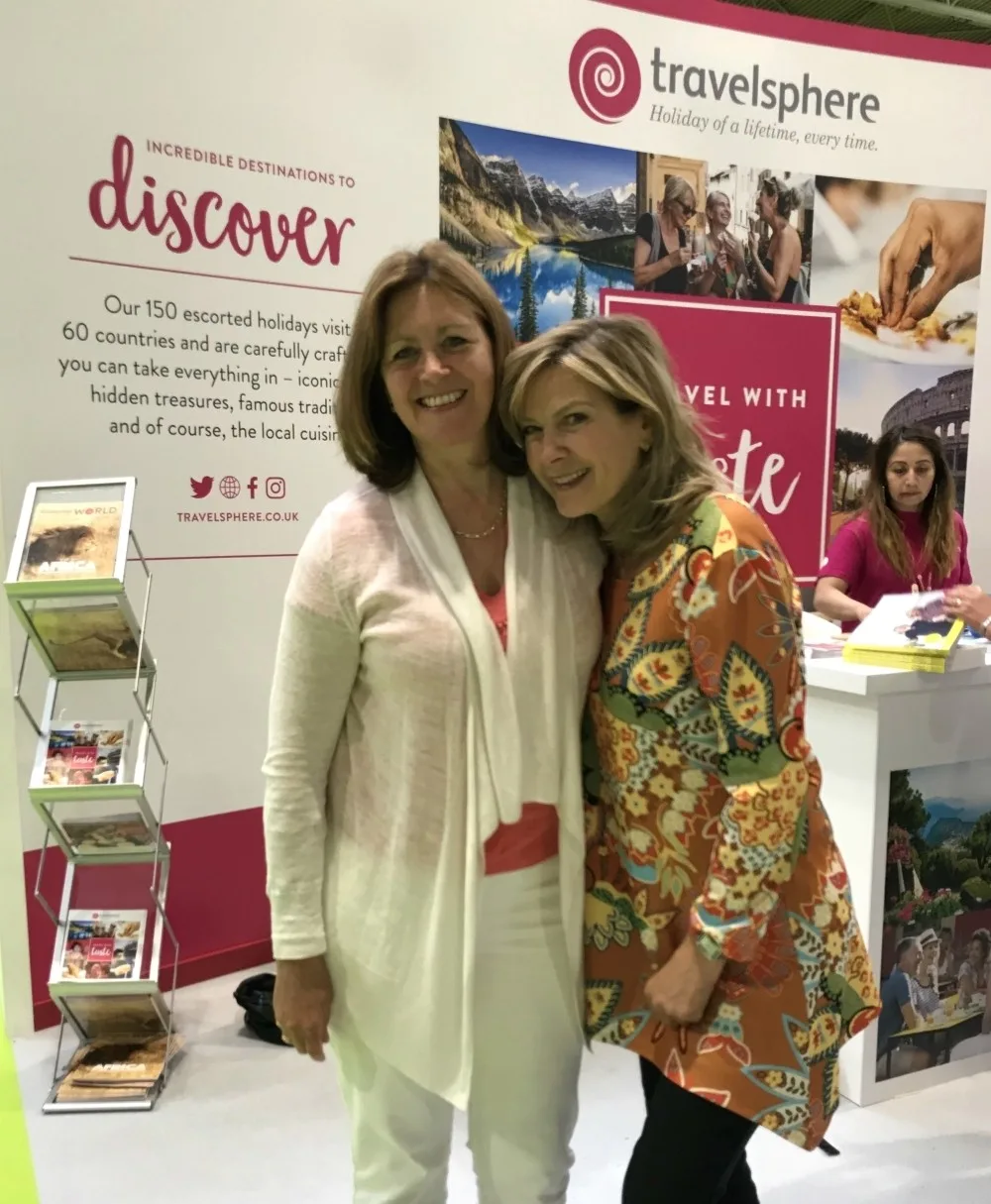 Heather and Penny Smith at BBC Good Food Show with Travelsphere