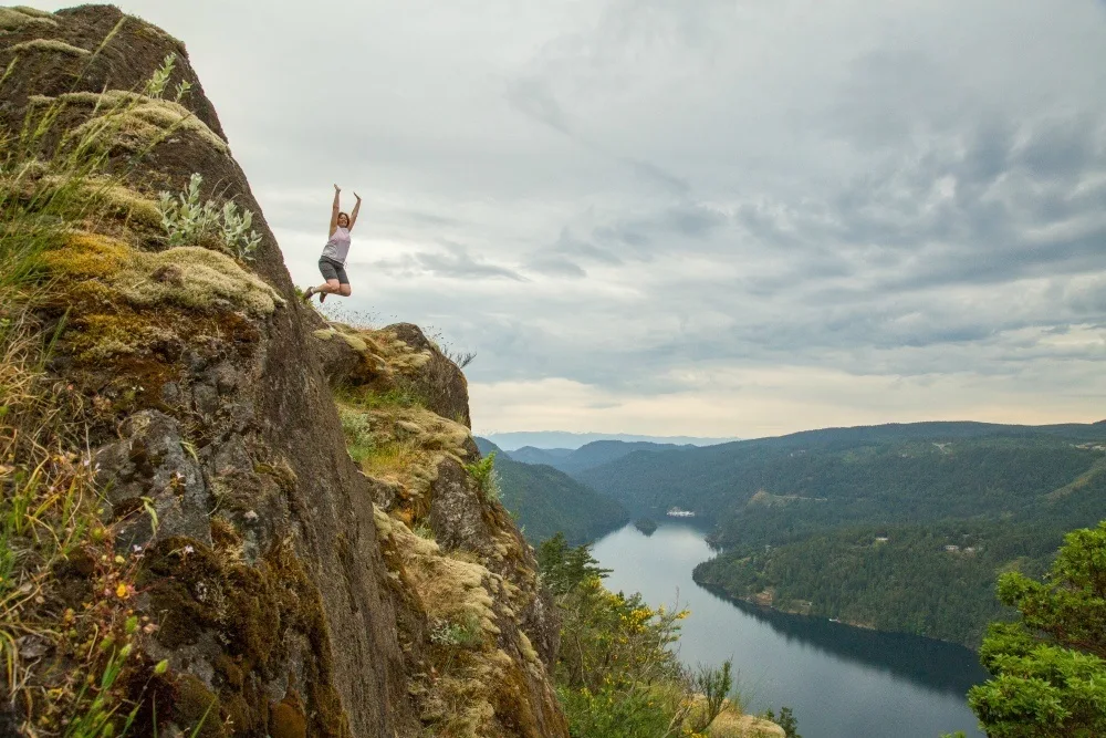 Hiking at Gowlland Tod near Victoria Photo Mark Vukobrat