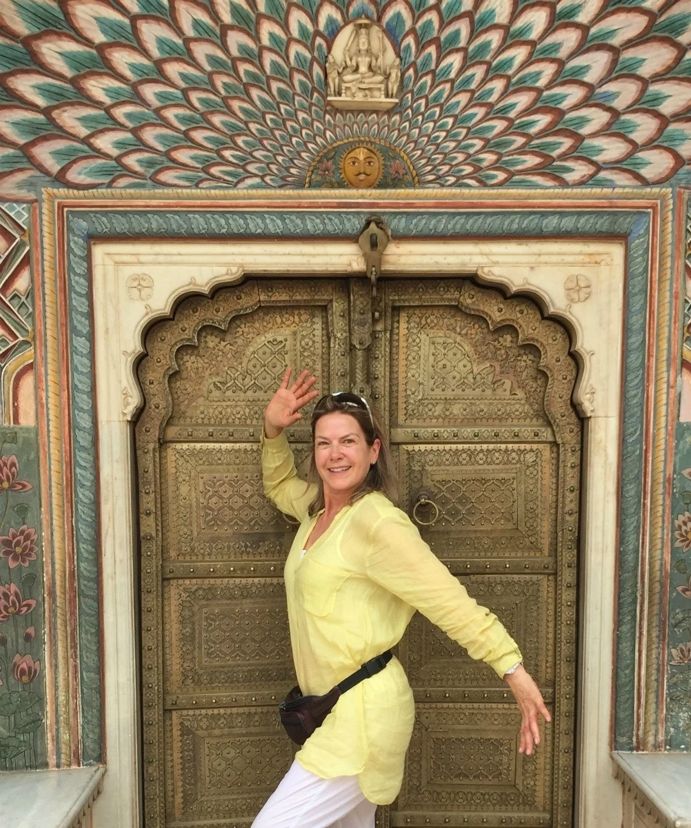 Penny Smith on Travelsphere India tour