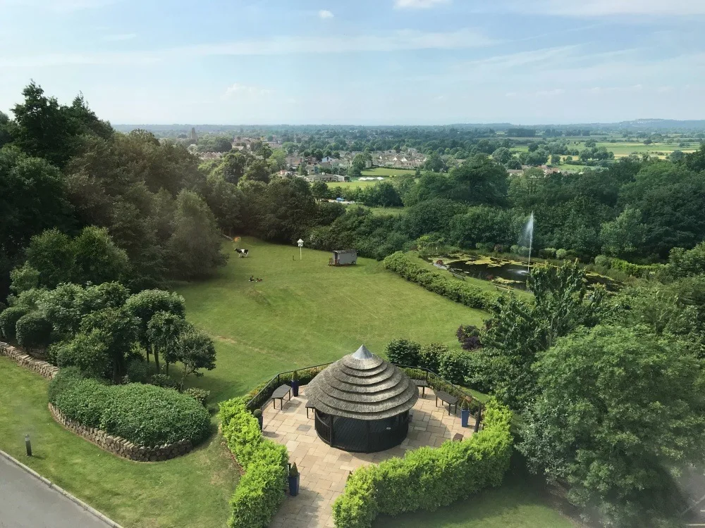 View from Bedroom at Cadbury House Hotel near Bristol 1 Photo Heatheronhertravels.com