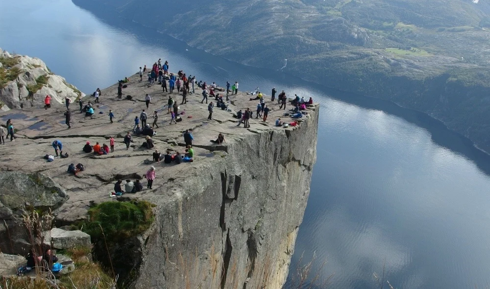 Pulpit rock in Norway