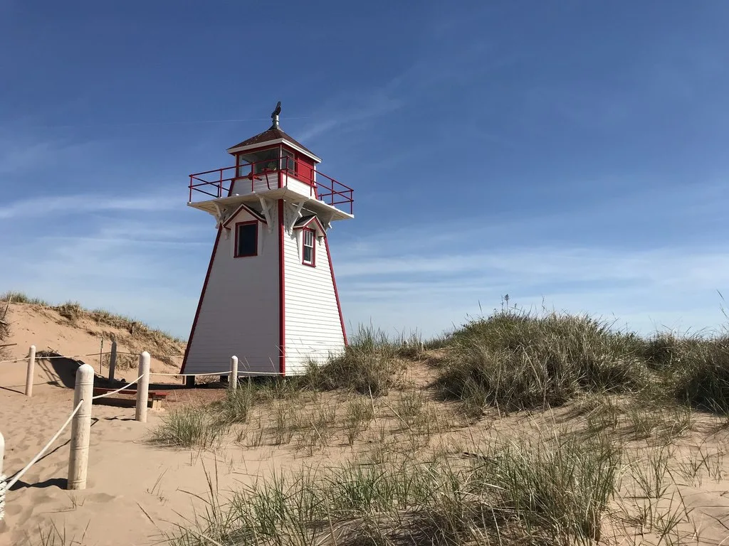 Covehead Lighthouse in PEI Photo Heatheronhertravels.com