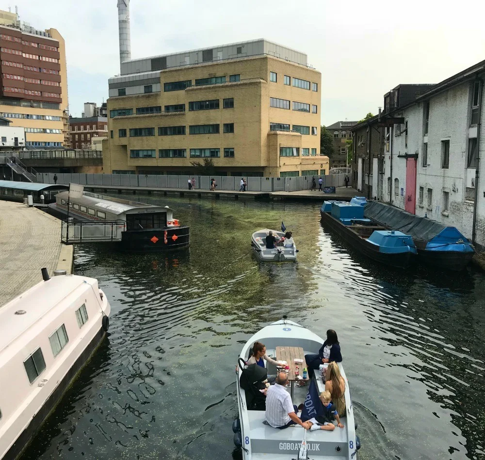 GoBoat in Paddington Basin Photo Heatheronhertravels.com