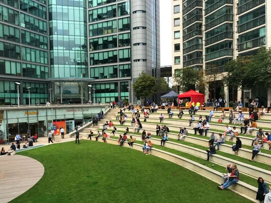 Sheldon Square in Paddington Photo Heatheronhertravels.com