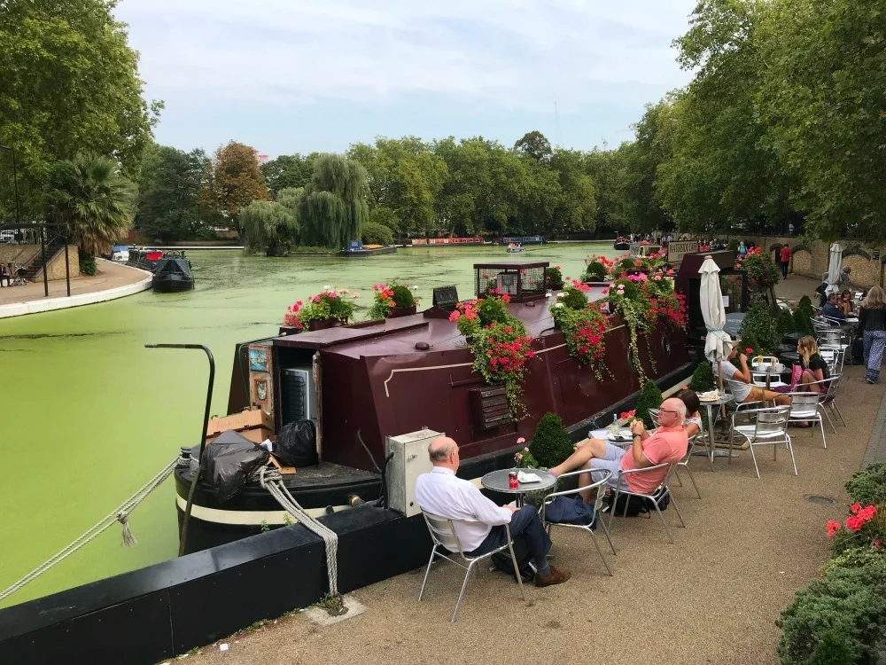 Waterside Cafe in Little Venice Photo Heatheronhertravels.com