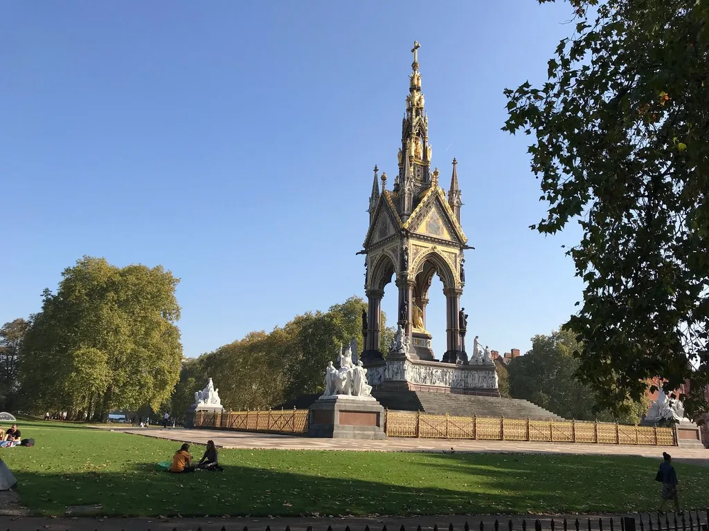 Albert Memorial in Kensington Gardens Photo: Heatheronhertravels.com